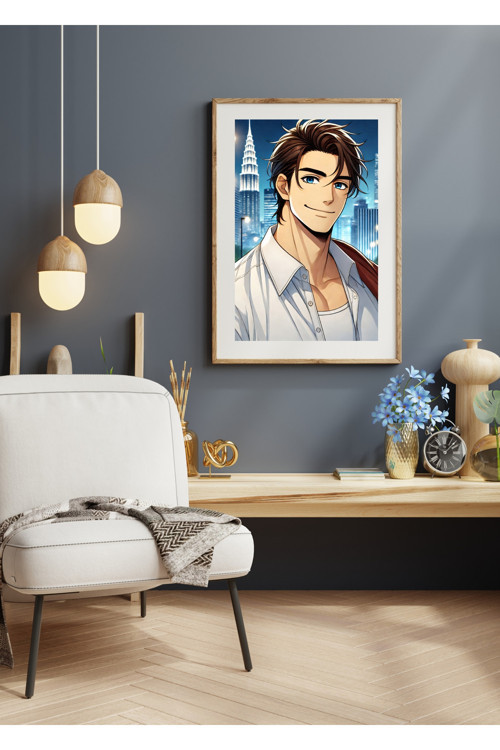 Ti-Play Zaka Anime Series Kaelthar As13 30X50 Çerçevesiz Karton Poster Uv Baskı