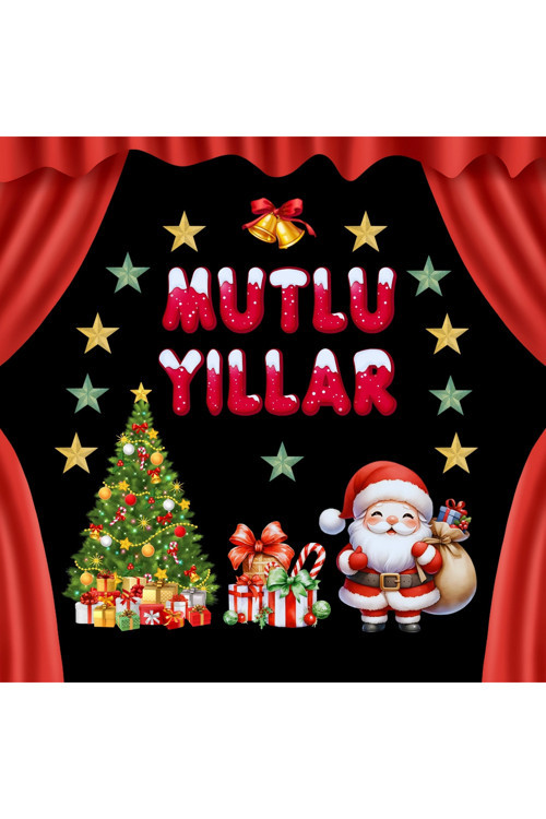 Mutlu Yıllar Okul Pano Süsü 01