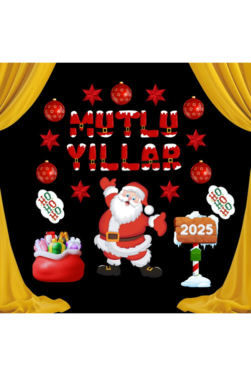 Mutlu Yıllar Okul Pano Süsü 02