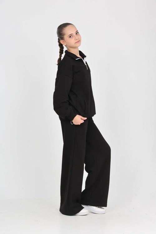 Toontoy Kız Çocuk Sonsuzluk Nakışlı Eşofman Takım