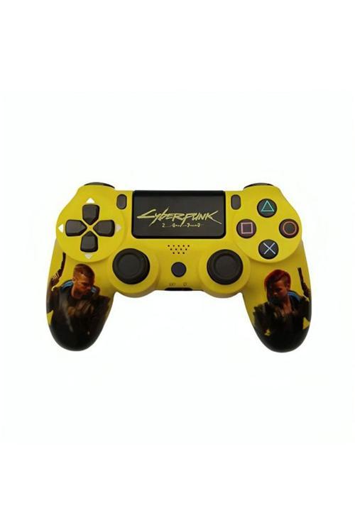 PS4-PC-Android BOX-Android-IOS Telefon Tablet Uyumlu Desenli Titreşimli Bluetooth Oyun Kolu