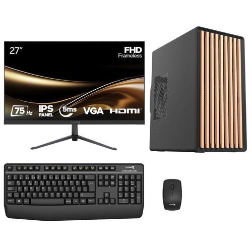 Tx8173 i5 14400 16GB DDR5 Ram 512GB M.2 NVMe SSD 27 inç Monitör Masaüstü Ofis Hazır Sistem