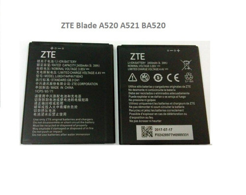 ZTE Blade A520 A521 BA520 Batarya Pil Li3824T44P4h716043 2400 mAh