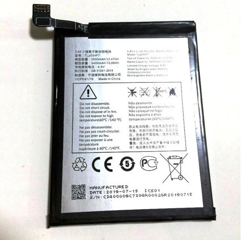 Vodafone Smart V10 Pil Batarya TLp034F1 3400 mAh