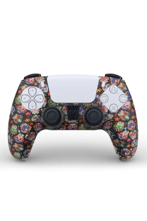 Ps5 Controller Kuru Kafa Serisi Desenli Koruyucu Silikon Kılıf