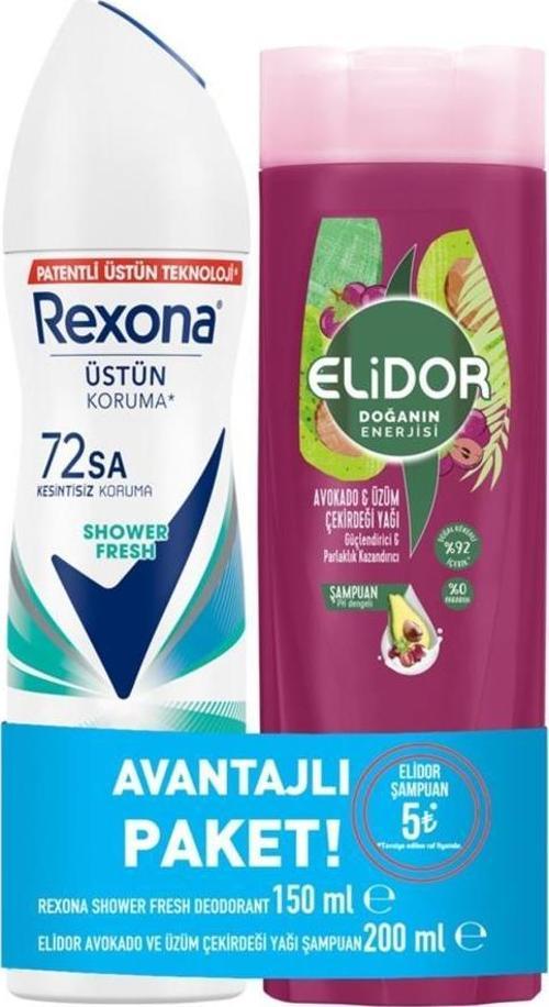 Deodorant 150ml + Elidor Avakado &üzüm Çekirdeği Yağı Şampuan 200ml