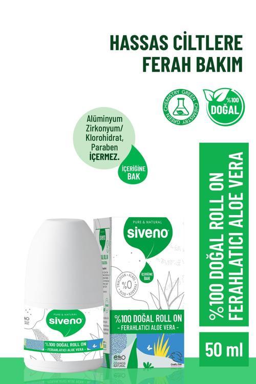 %100 Doğal Roll On Aloe Vera Deodorant Ter Kokusu Önleyici Bitkisel Leke Bırakmayan Vegan 50 ml
