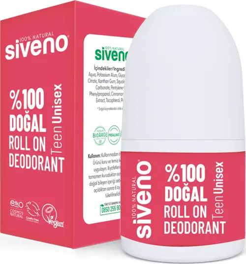 %100 Doğal Roll On Unısex Deodorant Ter Kokusu Önleyici Bitkisel Leke Bırakmayan Vegan 50 ml