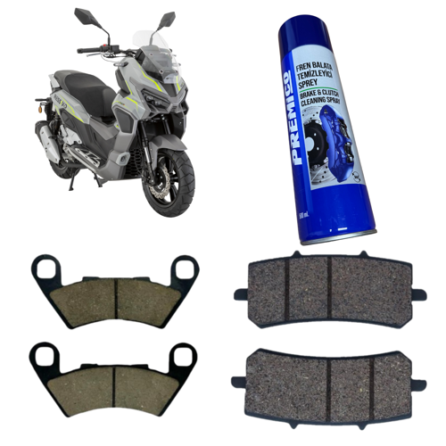 Mondial Ressivo 250 Ön Arka Fren Balatası Boss Balata Sprey Hediye