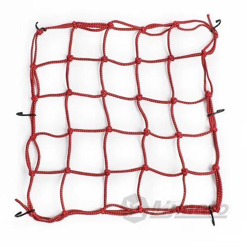 Motosiklet Fosforlu Kask Filesi Kırmızı Obak