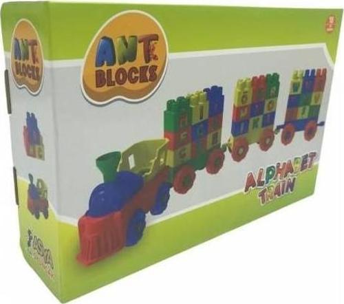 Ant Blocks 56 Parça Harfli Tren Seti Lego Ant003