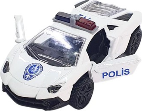 Metal Polis Arabası 1/30 İlk-001 Karışık Renk 1 Adet