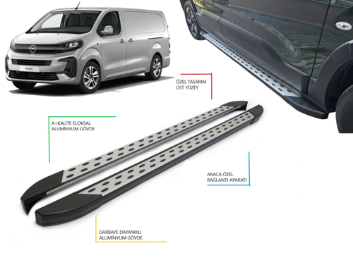VİVARO CARGOPANEL VANUZUN ŞASE NOKTALI YAN BASAMAK2020 2021 2022 2023 2024 2025 2026 2027