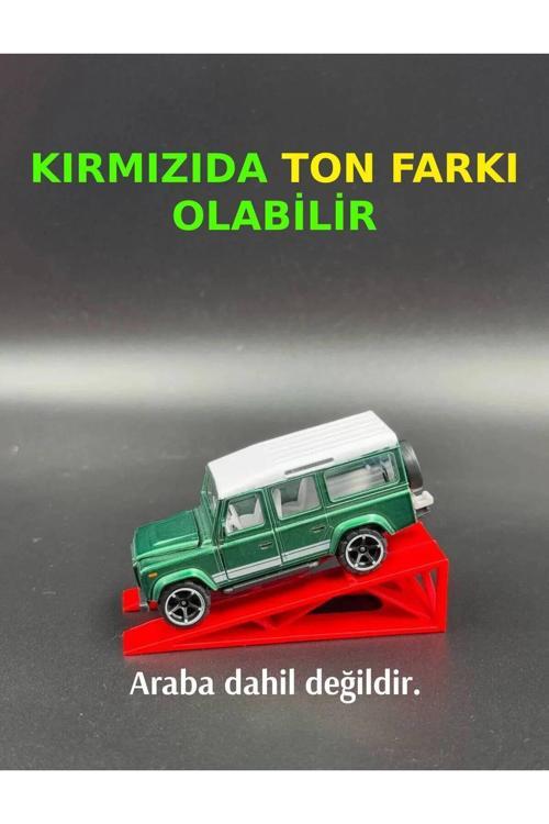 1:64 Ölçek Araba Rampası - Kırmızı