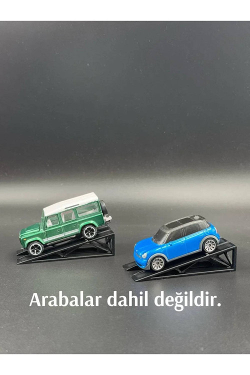 1:64 Ölçek Araba Rampası - Siyah 2'Li - Siyah