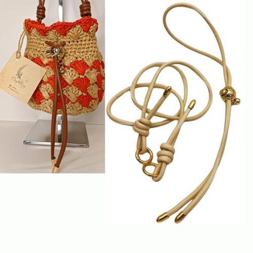 Düğüm Model Büzgülü Çanta Seti Krem