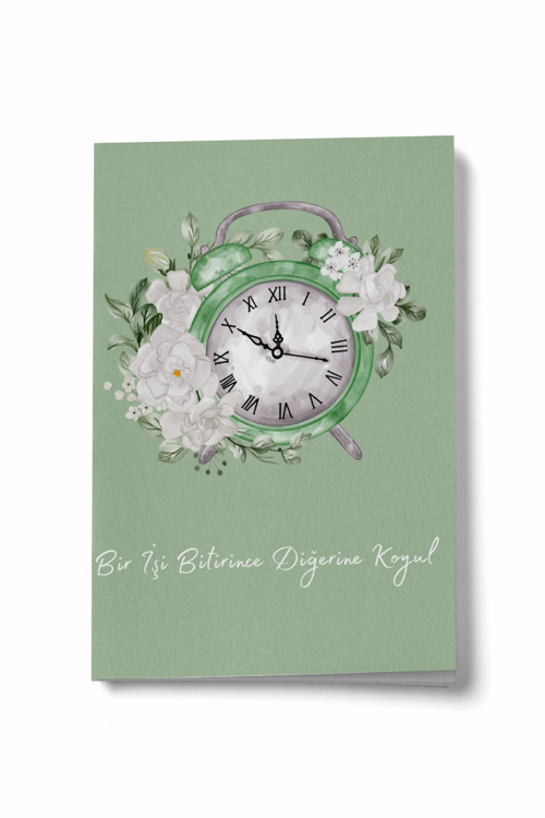 Bir İşi Bitirince Diğerine Koyul Mini Defter