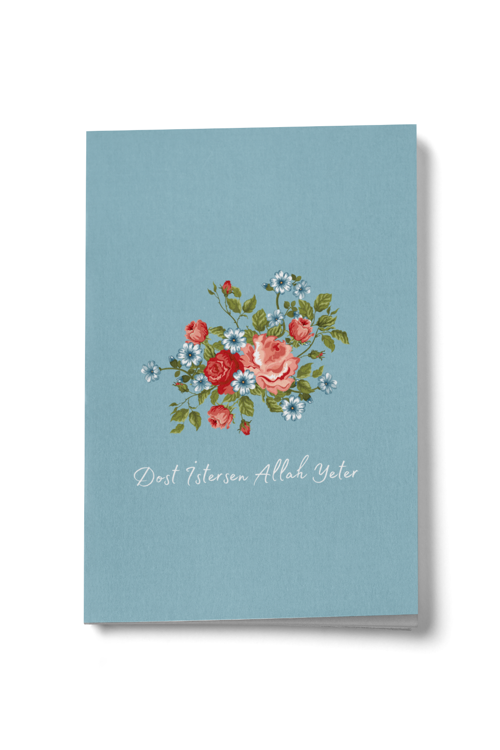 Dost İstersen Allah Yeter Mini Defter