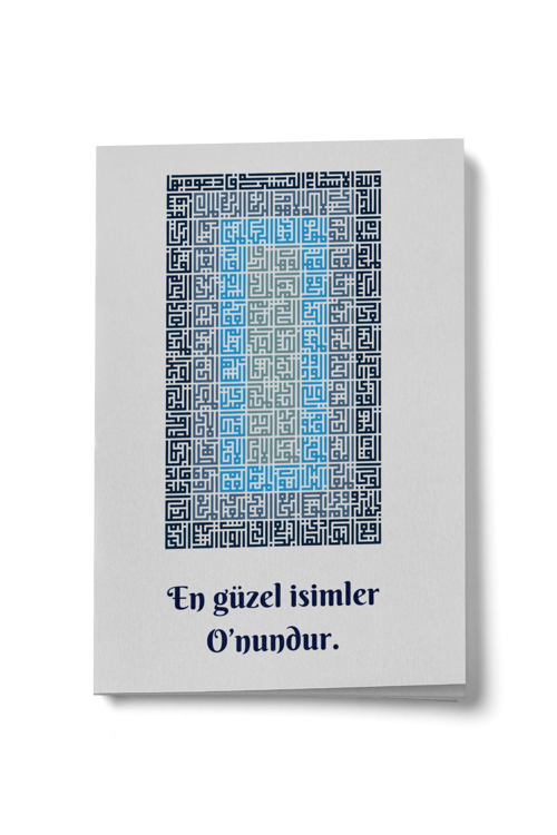 En Güzel İsimler O'nundur Mini Defter (Mavi)