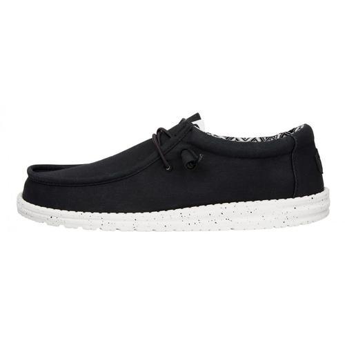 Erkek Sneaker ( Günlük) HD.40700  Hey Dude Wally Canvas 66 Black/White