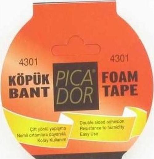 4301 Çift Taraflı Kağıt Bant Köpük Rulo Askılı 19Mmx5Mt