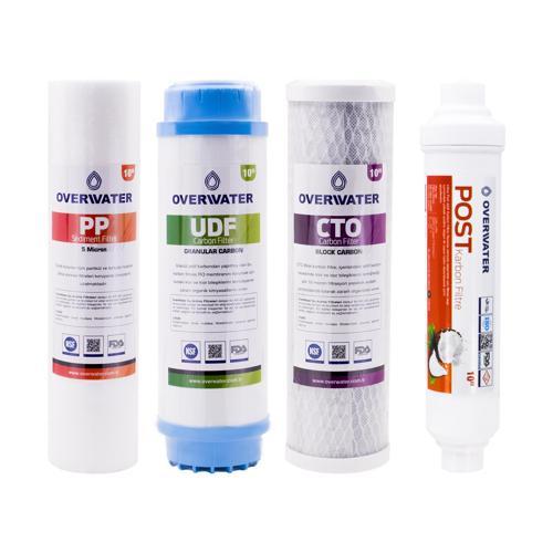 Açık Kasa Su Arıtma Cihazı 4 ’lü Filtresi Seti  Aşamalı ( Membransız Set ) FKN4