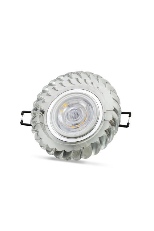 3 W Gardenya Led Cam Spot Kasası - Sarı Işık (4000K) - Yuvarlak - Sıva Altı - Ct-6600