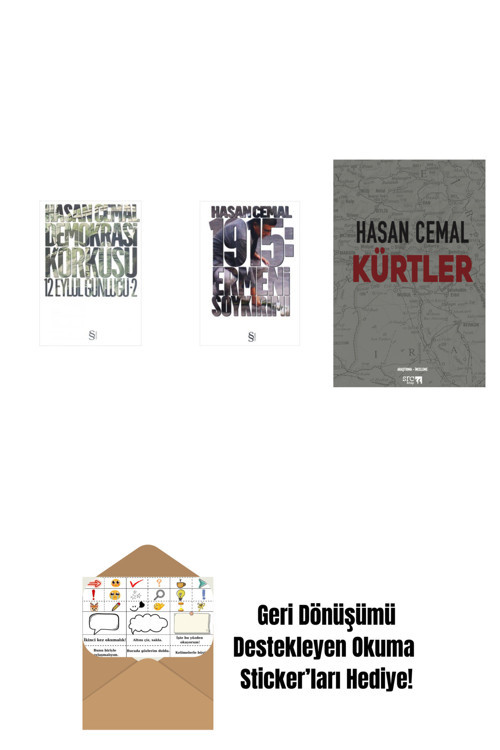 Everest Yayınları Demokrasi Korkusu + 1915: Ermeni Soykırımı + Kürtler + Okuma Sticker'Ları