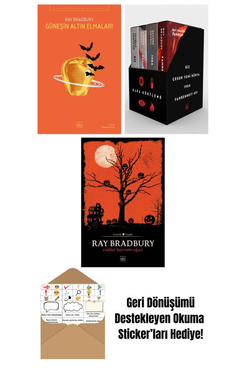 İthaki Yayınları Güneşin Altın Elmaları + Kara Dörtleme Kutu Set (4 Kitap) + Cadılar Bayramı Ağacı