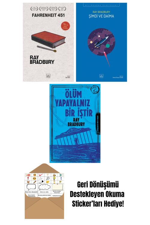 İthaki Yayınları Fahrenheit 451 (70. Yıl Özel Baskısı) + Şimdi Ve Daima + Ölüm Yapayalnız Bir İştir