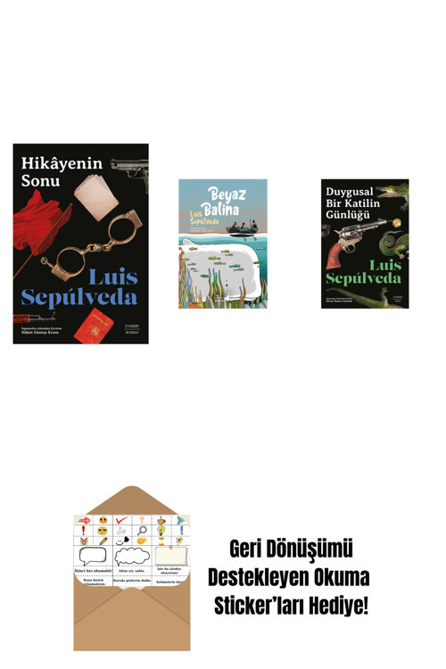 Everest Yayınları Hikâyenin Sonu + Beyaz Balina + Duygusal Bir Katilin Günlüğü + Okuma Sticker'Ları