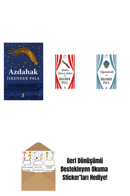 Alfa Yayıncılık Azdahak + Darbe: Kan Ve Sultan (Ciltli) + Nizamülmülk (Ciltli) + Okuma Sticker'Ları