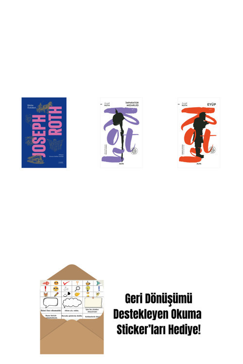 Alfa Yayıncılık Bütün Öyküleri - Joseph Roth (Ciltli) + İmparator Mezarlığı + Eyüp + Okuma Sticker'Ları