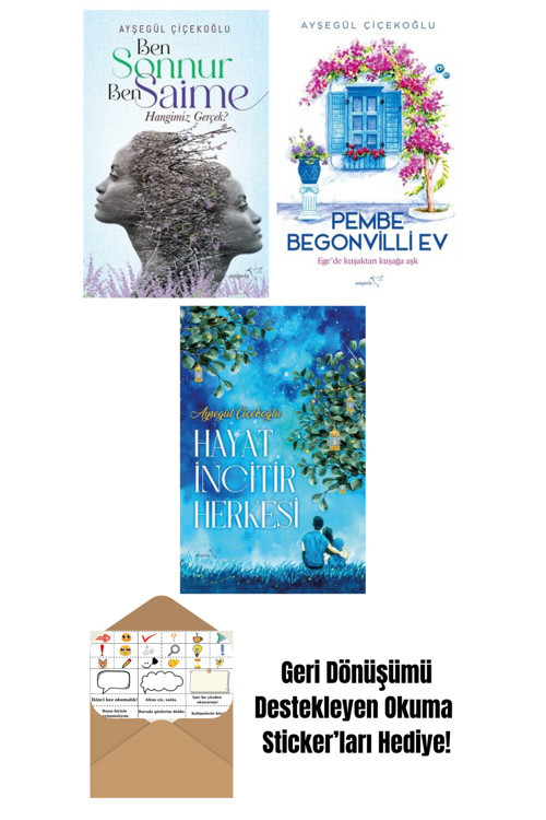 İthaki Yayınları Ben Sonnur, Ben Saime: Hangimiz Gerçek? + Pembe Begonvilli Ev + Hayat İncitir Herkesi