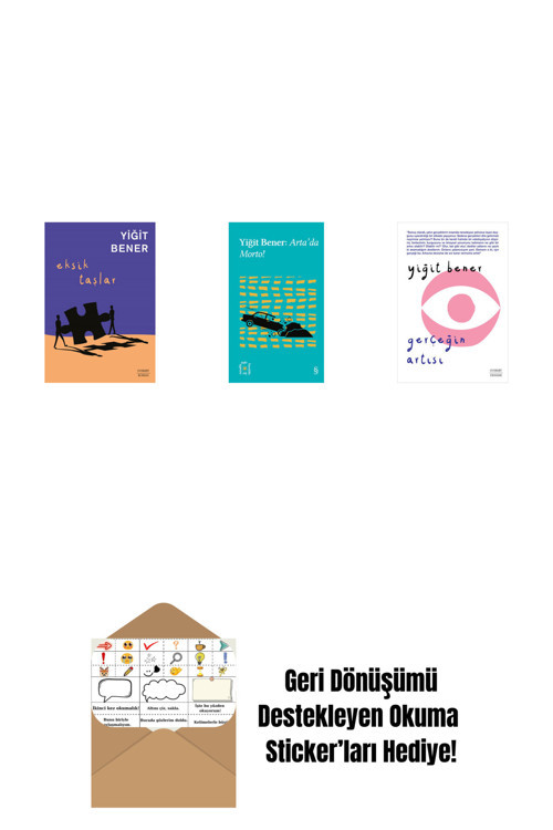 Everest Yayınları Eksik Taşlar + Everest Açıkhava 32 - Arta’Da Morto! + Gerçeğin Artısı + Okuma Sticker'Ları