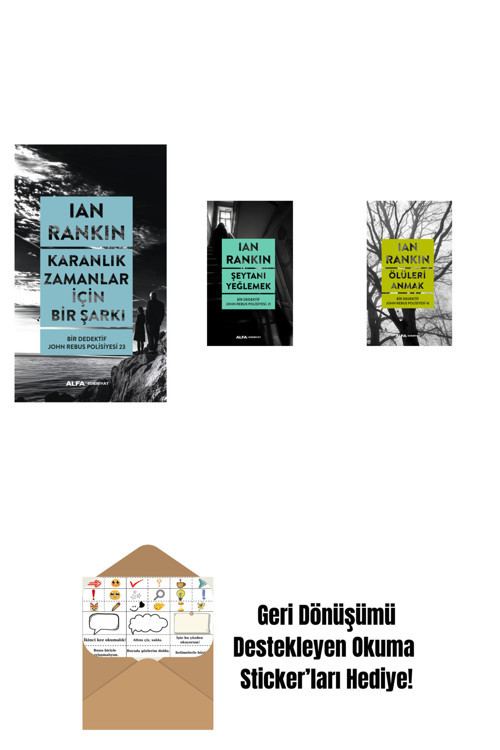 Alfa Yayıncılık Karanlık Zamanlar İçin Bir Şarkı + Şeytanı Yeğlemek + Ölüleri Anmak + Okuma Sticker'Ları