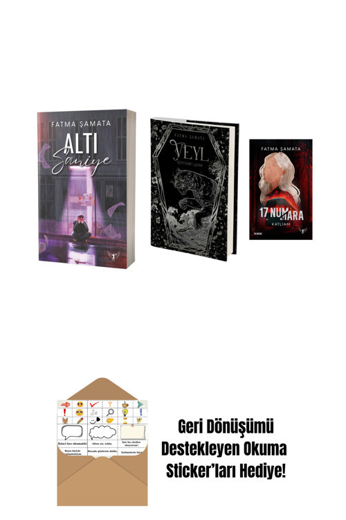 Artemis Yayınları Fatma Şamata 3 Kitap Set + Okuma Sticker'Ları