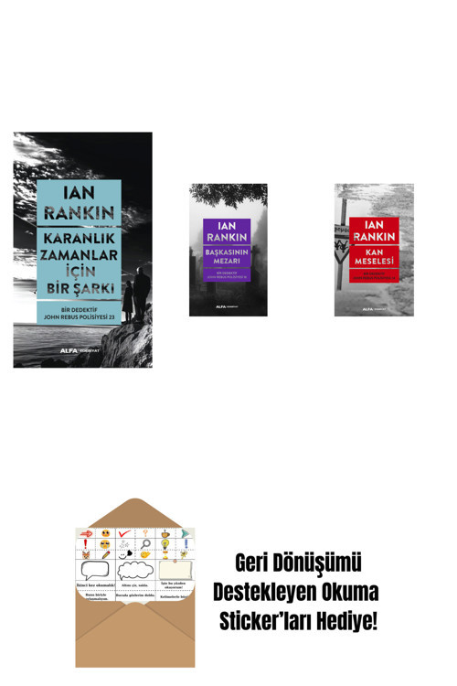 Alfa Yayıncılık Karanlık Zamanlar İçin Bir Şarkı + Başkasının Mezarı + Kan Meselesi + Okuma Sticker'Ları
