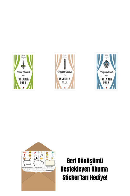 Alfa Yayıncılık Vali Hanım (Ciltli) + Neyzen Tevfik (Ciltli) + Nizamülmülk (Ciltli) + Okuma Sticker'Ları