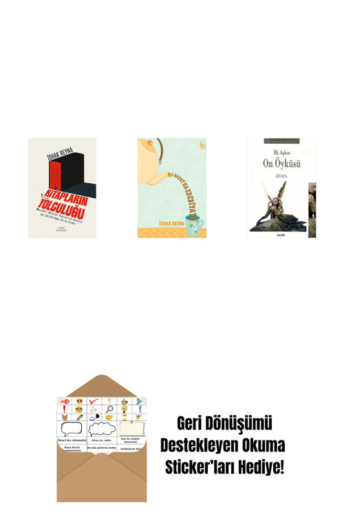 Alfa Yayıncılık Kitapların Yolculuğu + Ha Hayat Ha Edebiyat + İlk Aşkın On Öyküsü + Okuma Sticker'Ları