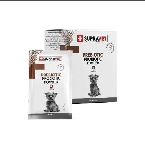 Supravet Bağışıklık Güçlendirici Köpekler için Toz Probiyotik ve Prebiyotik Takviyesi 1,5 Gr