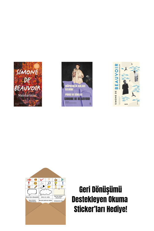 Alfa Yayıncılık Mandarinler (Ciltli) + Konuk Kız + Nelson Algren'E Aşk Mektupları + Okuma Sticker'Ları