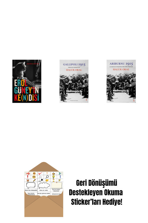 Everest Yayınları Erol Güney’İn Ke(N)Disi + Gallipoli 1915 (Ciltli) + Arıburnu 1915 + Okuma Sticker'Ları