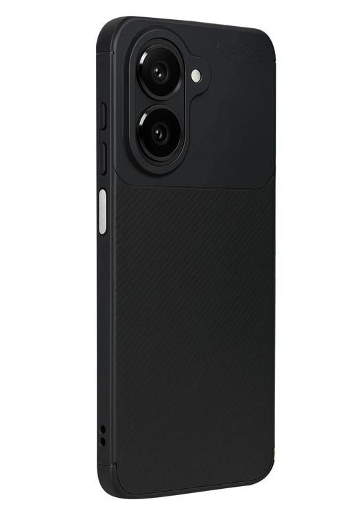 Samsung Galaxy A07 Auto Focus Karbon Kapak - Siyah-(5796)