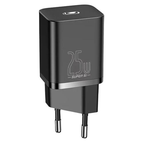 Baseus Super Si 1C 25W PD Type-C Hızlı Şarj Adaptörü - İPhone 15-14-13-12-11 Hızlı Şarj-(5775)