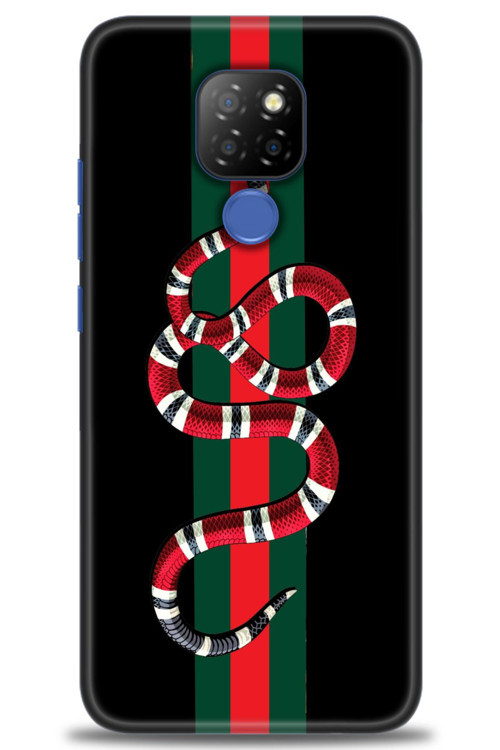 General Mobile GM 20 Kılıf HD Baskılı Kılıf - Kırmızı Yeşil Yılan