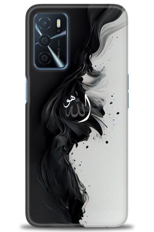 Oppo A16 Kılıf HD Baskılı Kılıf - Siyah ve Beyaz