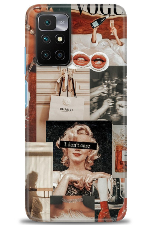 Xiaomi Redmi 10 Kılıf HD Baskılı Kılıf - I Dont Care