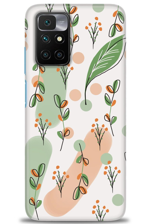 Xiaomi Redmi 10 Kılıf HD Baskılı Kılıf - Flower Pattern