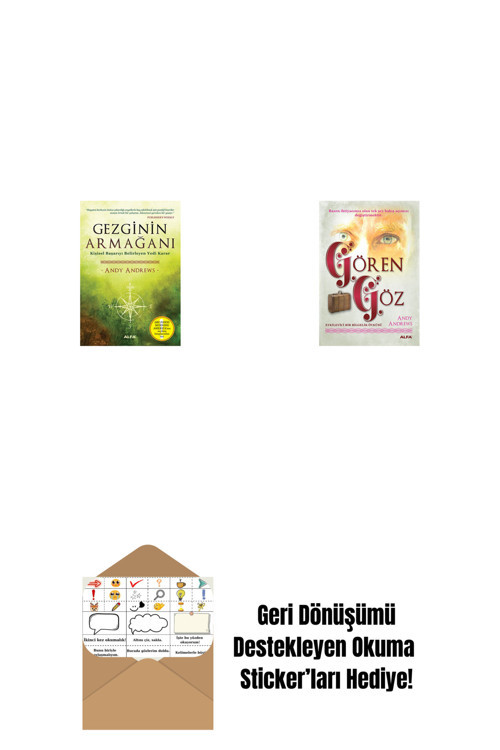 Alfa Yayıncılık Gezginin Armağanı + Gören Göz + Okuma Sticker'Ları